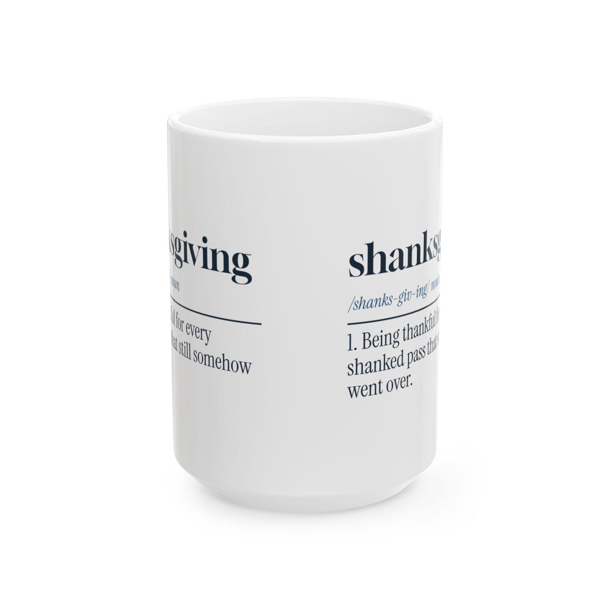 Funny Volleyball Coffee Mug Shanksgiving Definition For Players