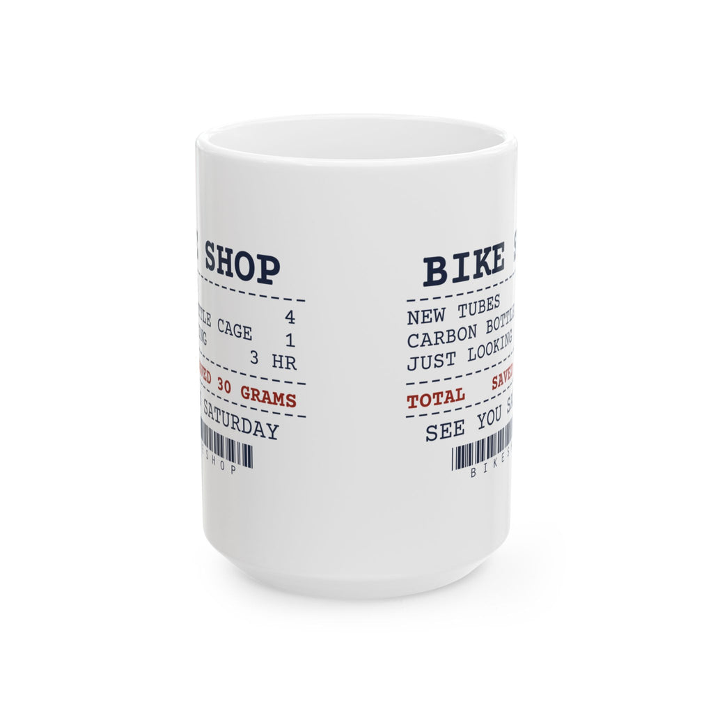 Funny Cycling Coffee Mug Just Looking 3 Hours Saved 30 Grams Receipt