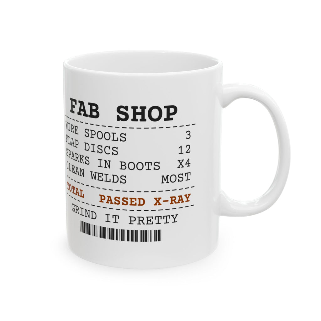 Funny Welder Coffee Mug Sparks In Boots 4 Passed X-Ray Receipt
