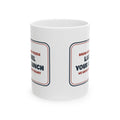 Funny Office Coffee Mug Label Your Lunch We Watch The Yogurt