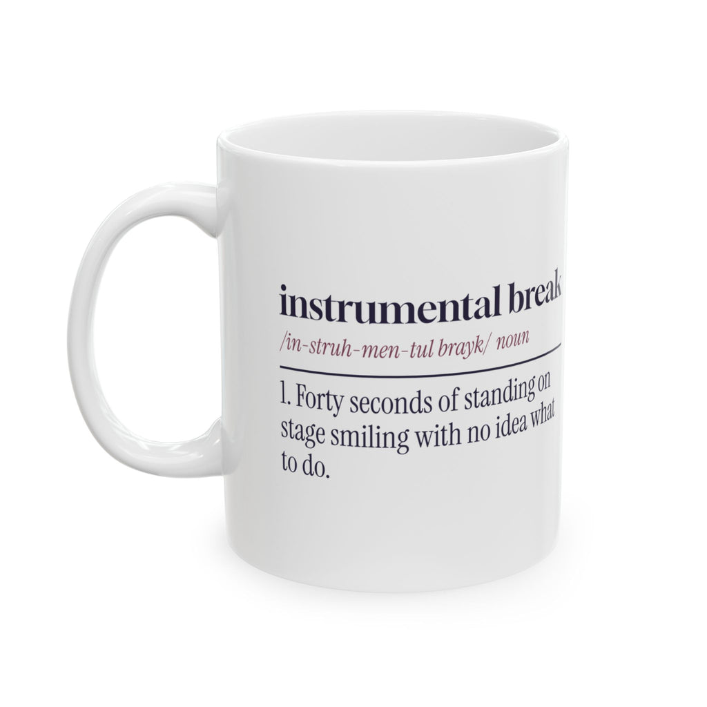 Funny Karaoke Coffee Mug Instrumental Break Definition