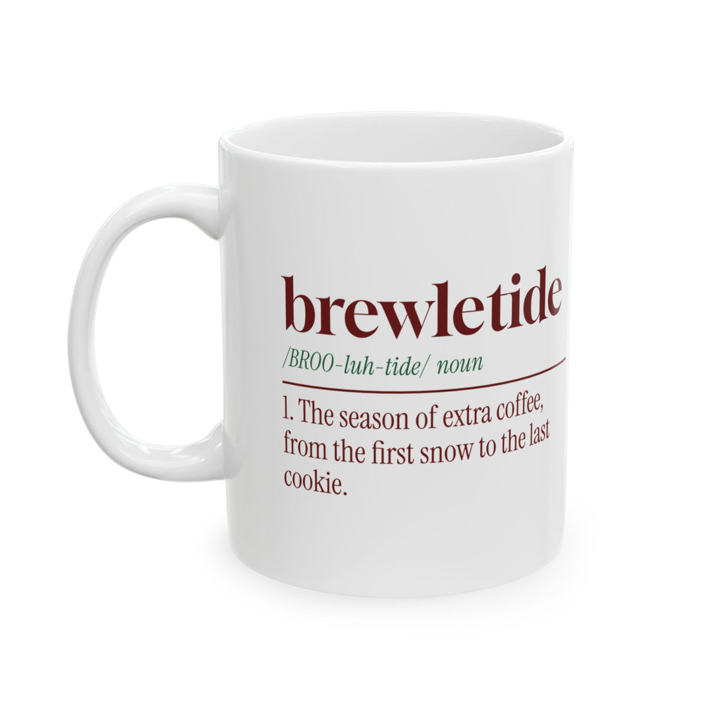 Funny Christmas Coffee Mug Brewletide Dictionary Definition