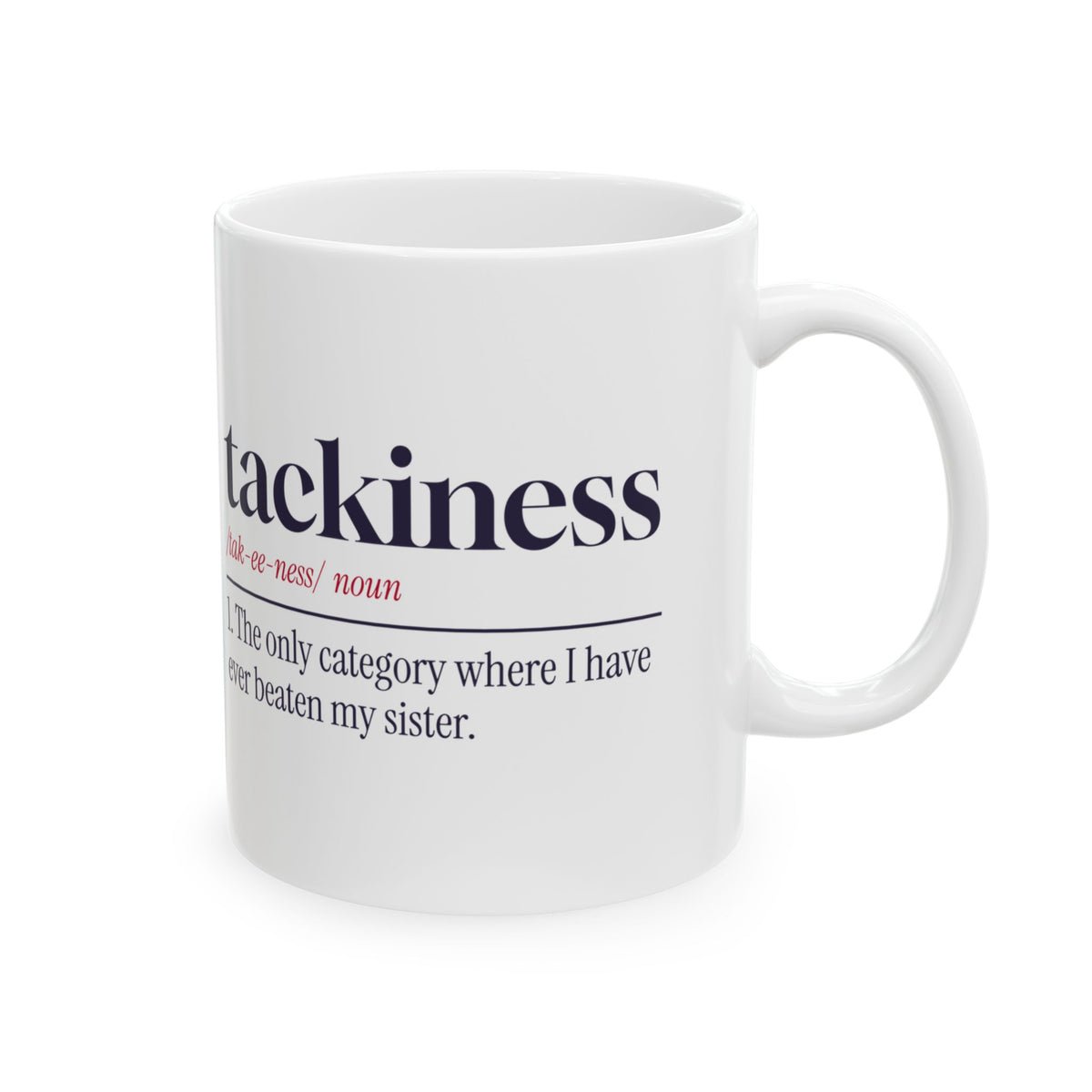Funny Ugly Sweater Contest Coffee Mug Tackiness Definition For Siblings