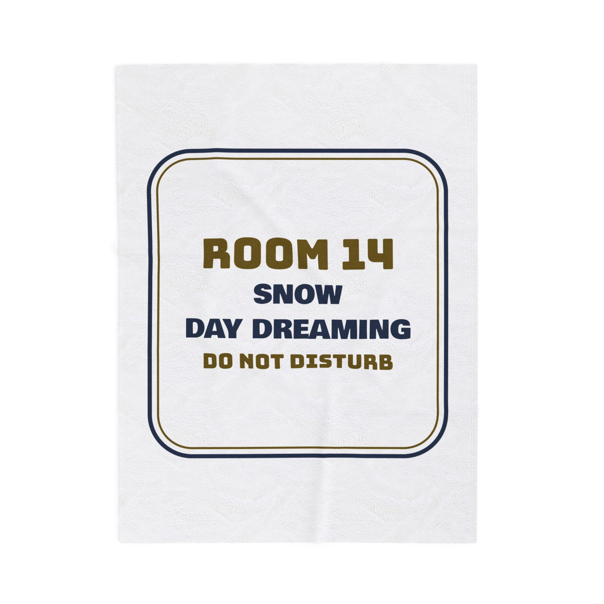 Funny Teacher Christmas Throw Blanket Snow Day Dreaming Sign