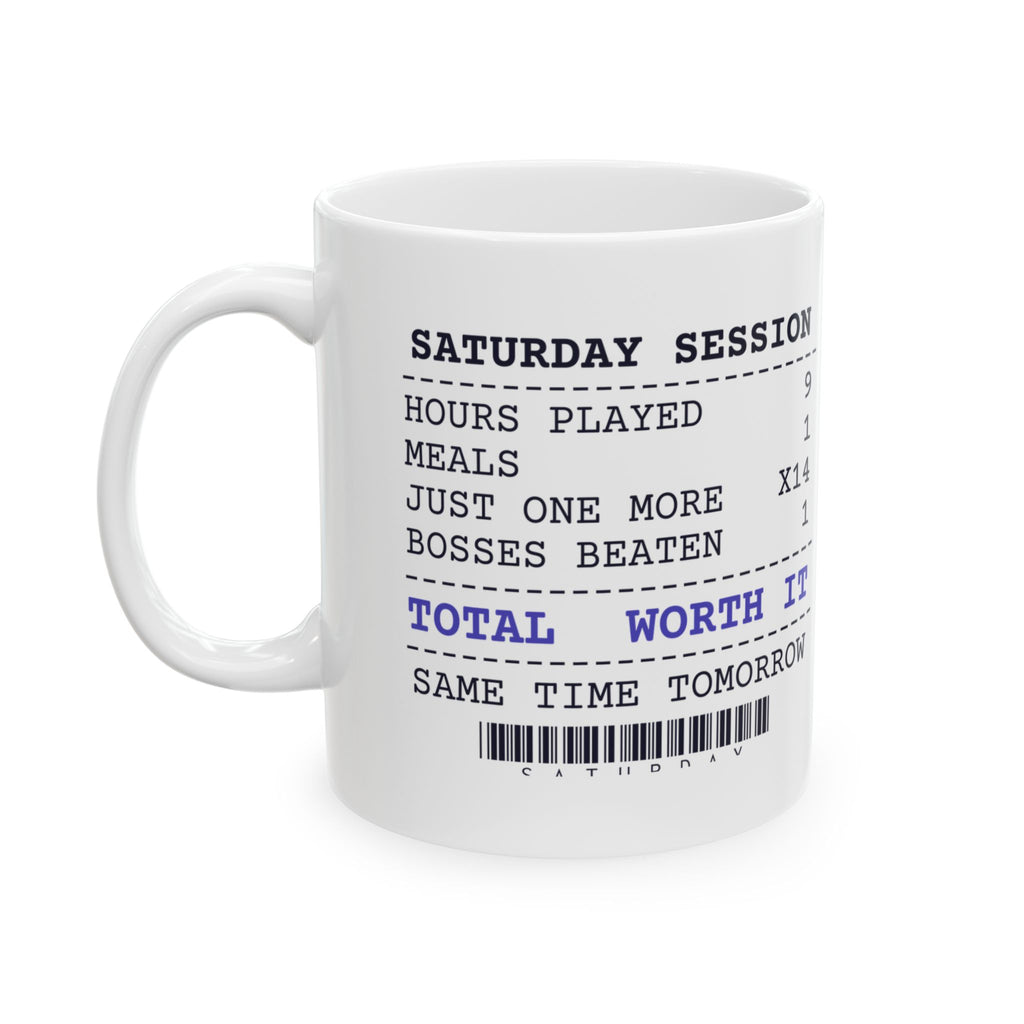 Funny Gamer Coffee Mug Just One More 14 Bosses Beaten 1 Receipt