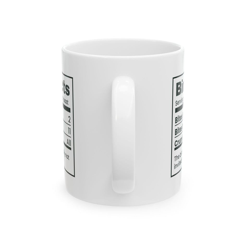 Funny Bird Owner Coffee Mug Bird Facts Nutrition Label Shared Toast