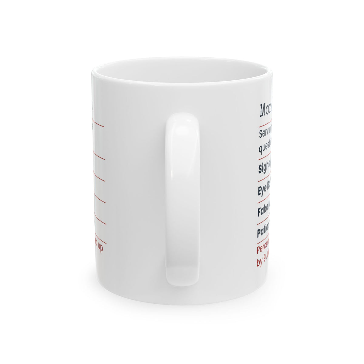 Funny Sarcastic Coffee Mug Monday Facts Label For Coworkers