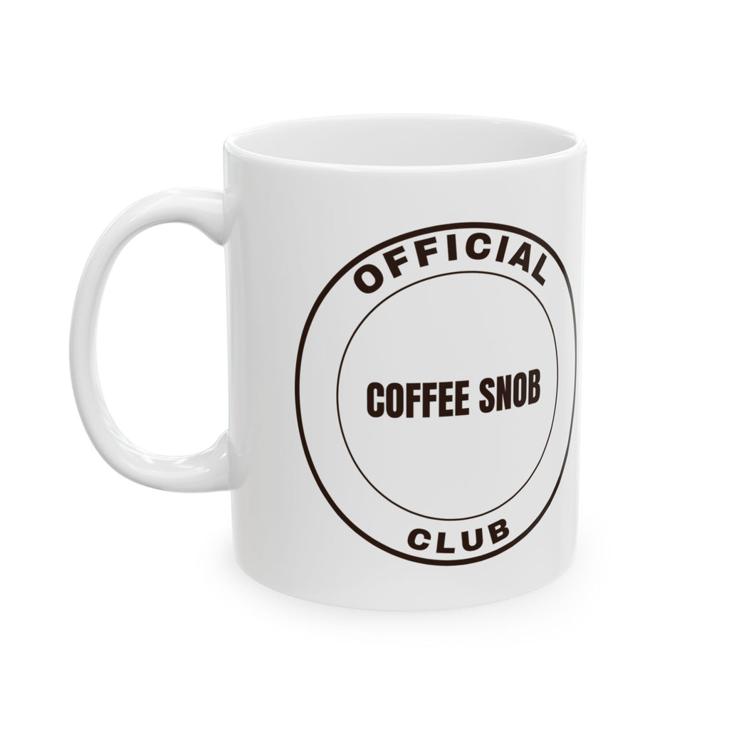 Official Coffee Snob Club Coffee Mug, Funny Coffee