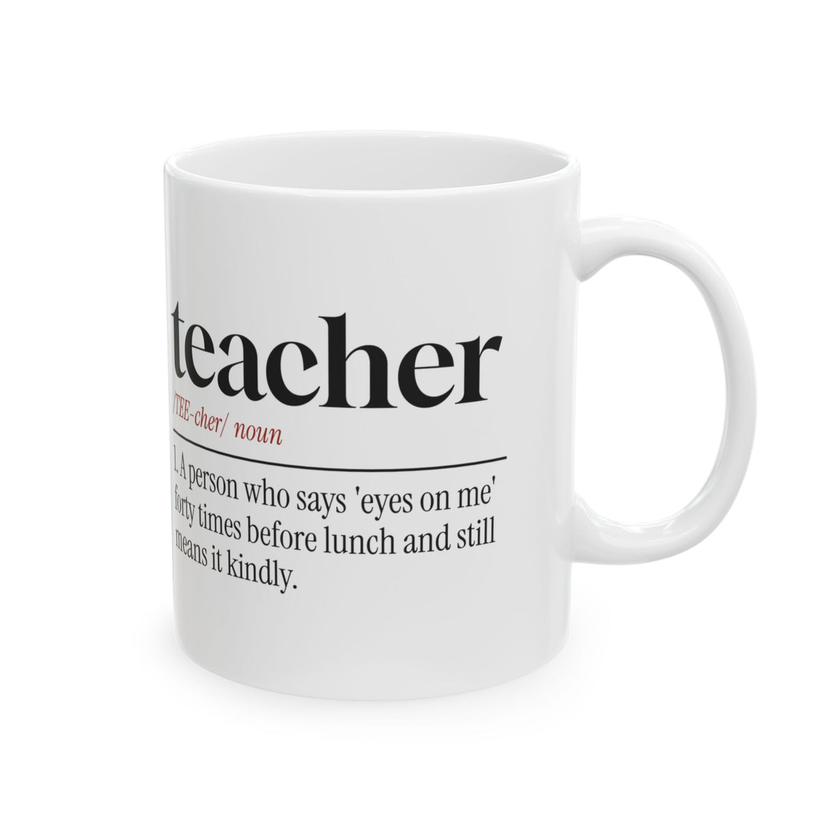 Teacher Appreciation Mug Teacher Dictionary Definition