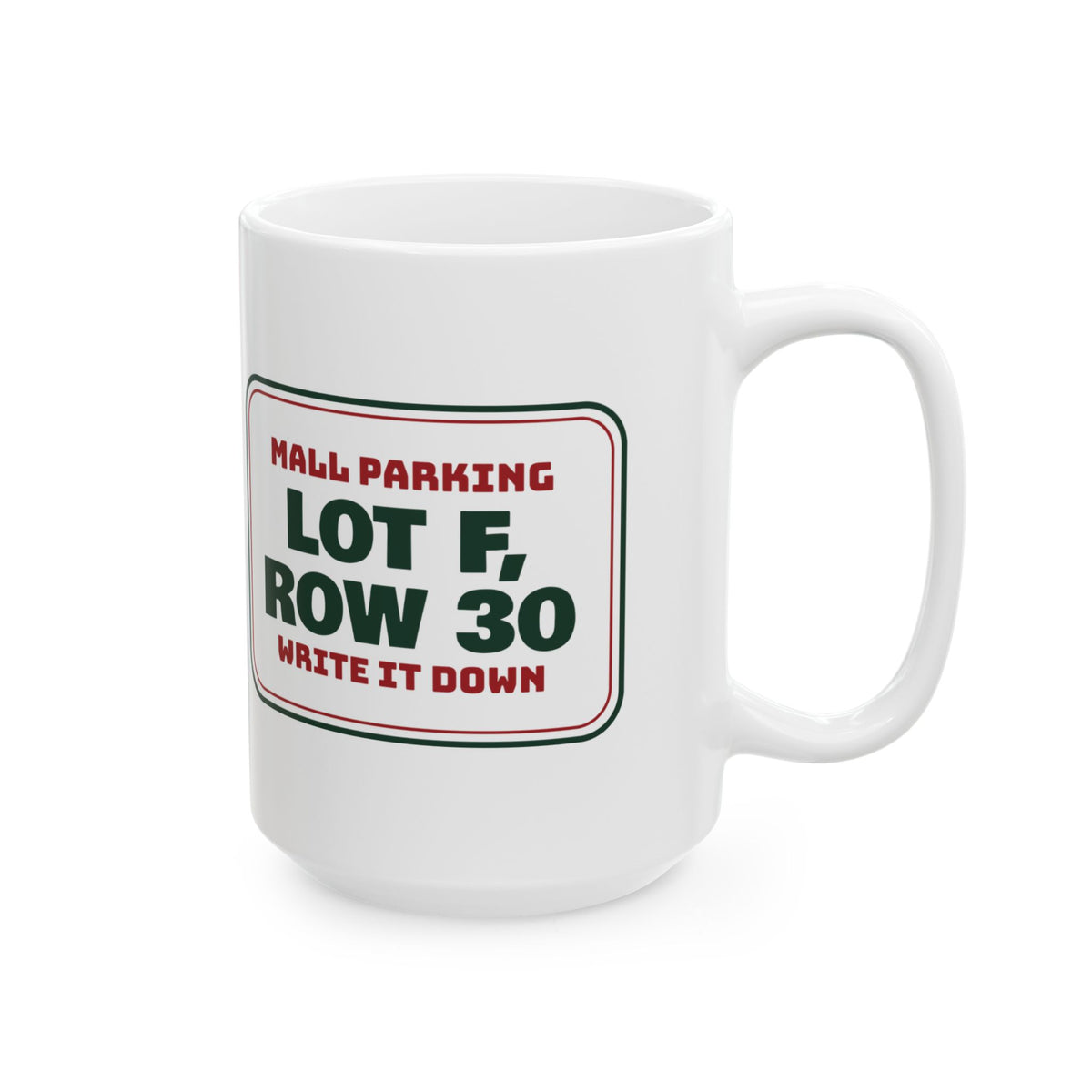 Funny Christmas Shopping Coffee Mug Lot F Row 30 Write It Down