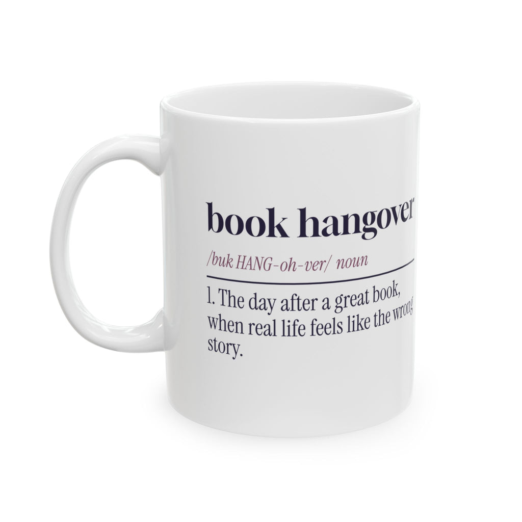 Book Lover Coffee Mug Book Hangover Dictionary Definition