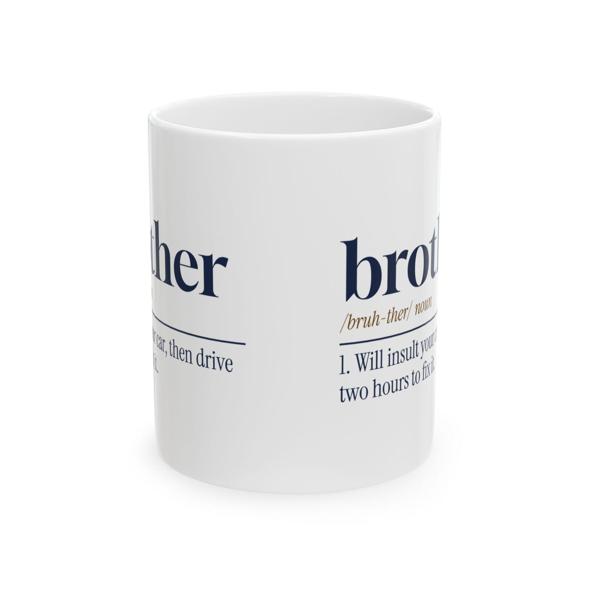 Funny Brother Coffee Mug Brother Dictionary Definition