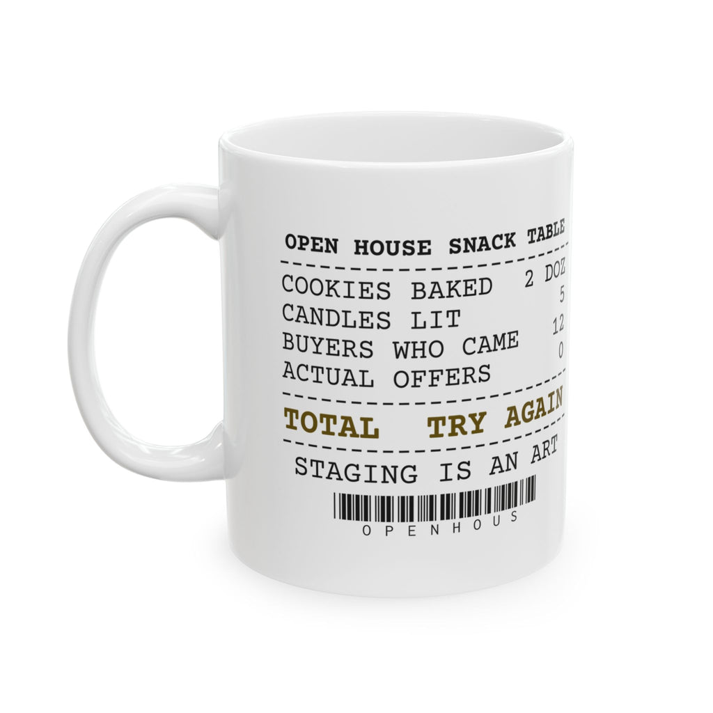 Open House Try Again Coffee Mug For Real Estate Agents