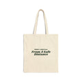 Funny Introvert Christmas Tote Bag Merry Christmas From A Safe Distance