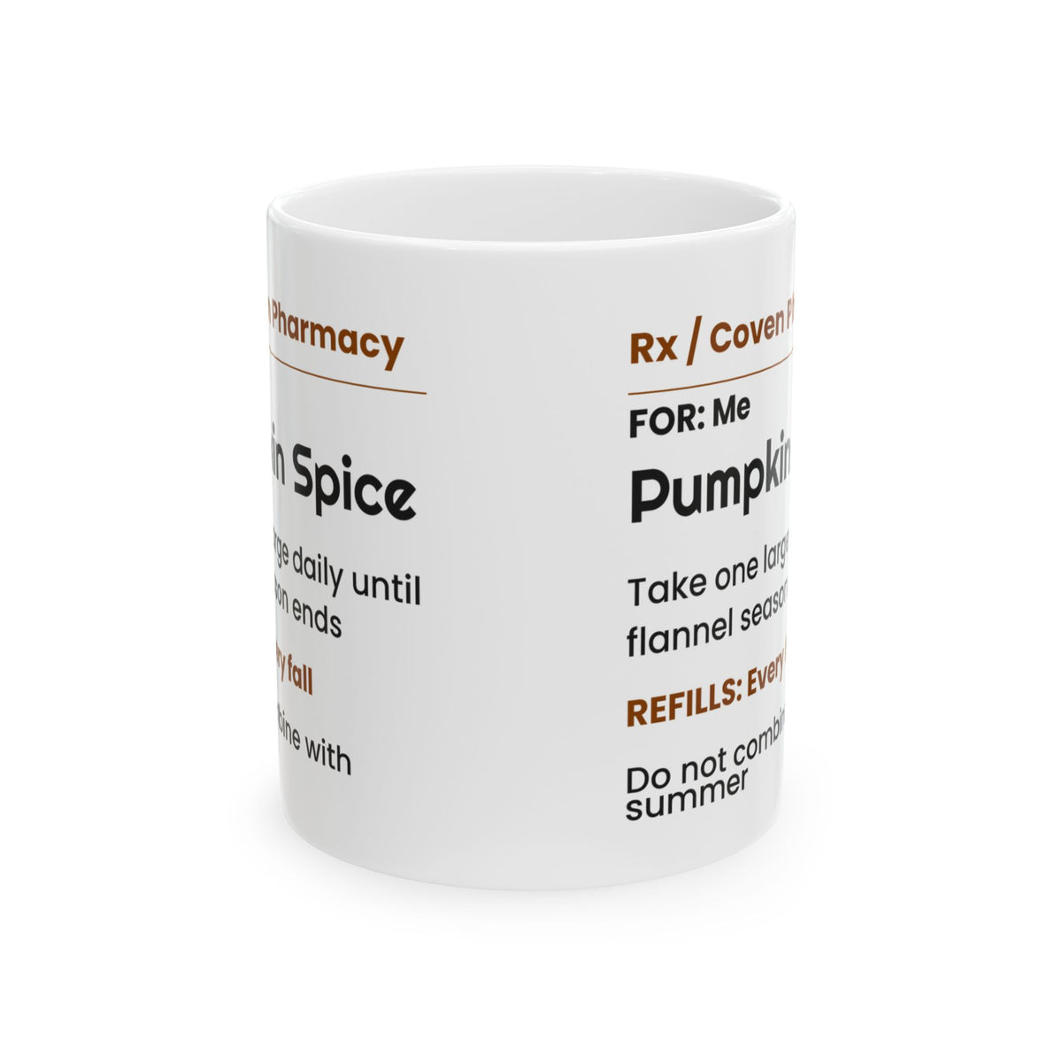 Pumpkin Spice Rx Coffee Mug Halloween
