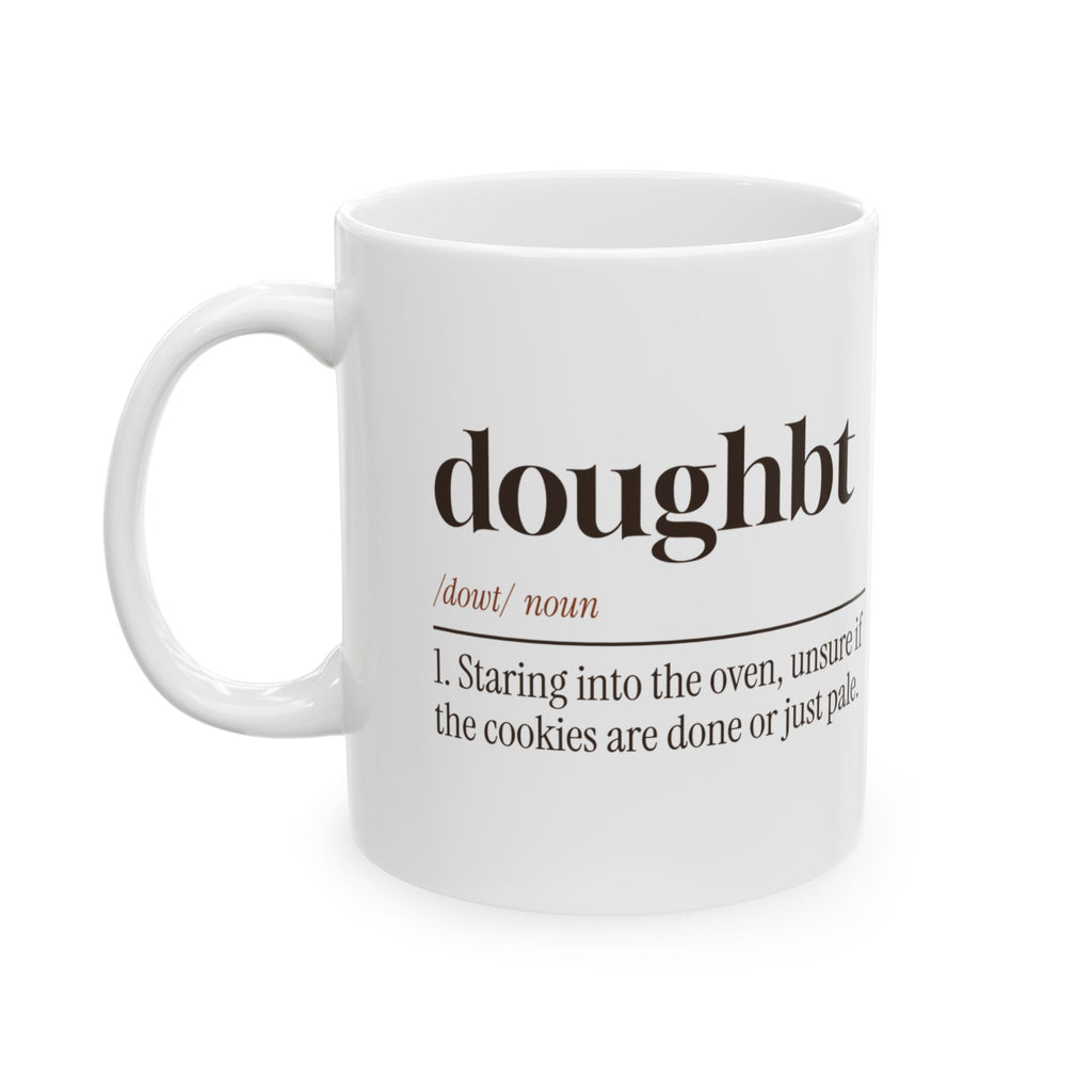 Funny Christmas Baking Coffee Mug Doughbt Definition For Cookie Bakers