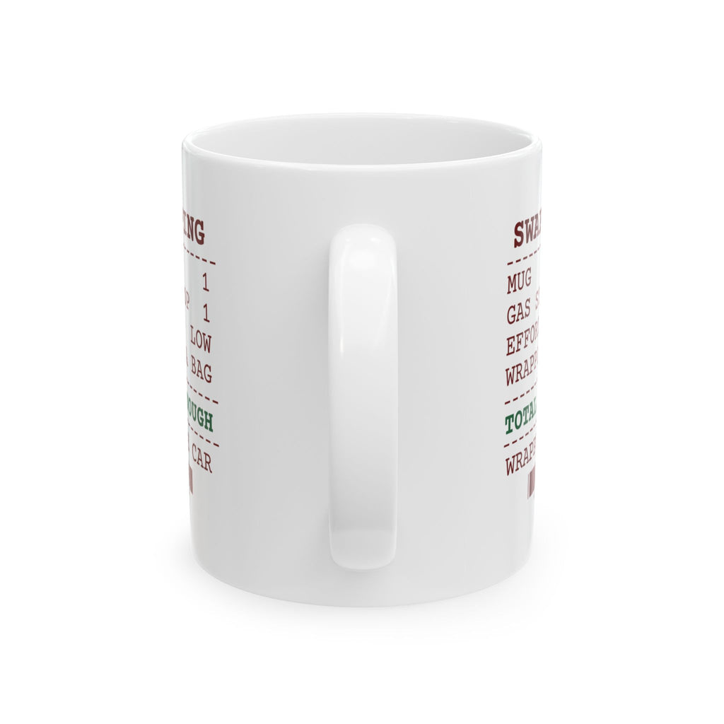 Funny White Elephant Coffee Mug Gas Station Find Wrapped In The Car