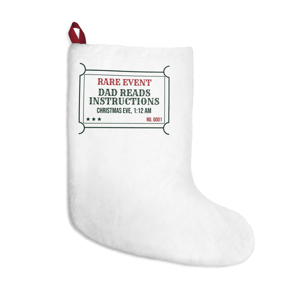 Funny Christmas Eve Dad Christmas Stocking Dad Reads The Instructions