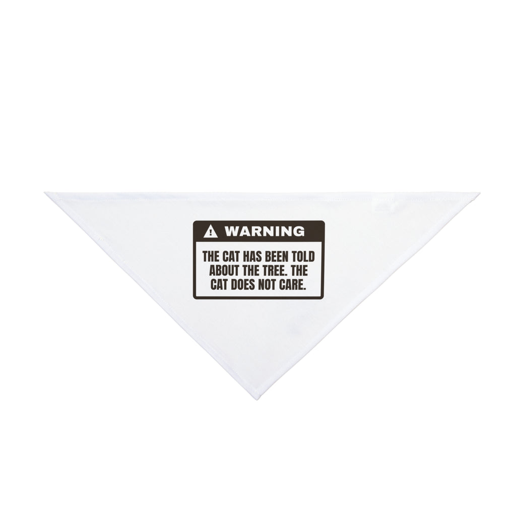 Funny Christmas Cat Dog Bandana The Cat Was Told About The Tree