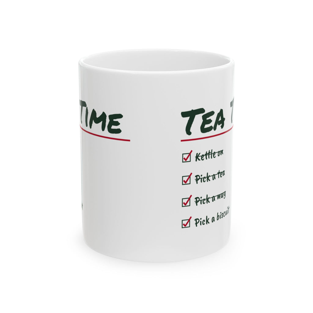 Tea Lover Mug Tea Time Checklist Pick A Tea Pick A Biscuit