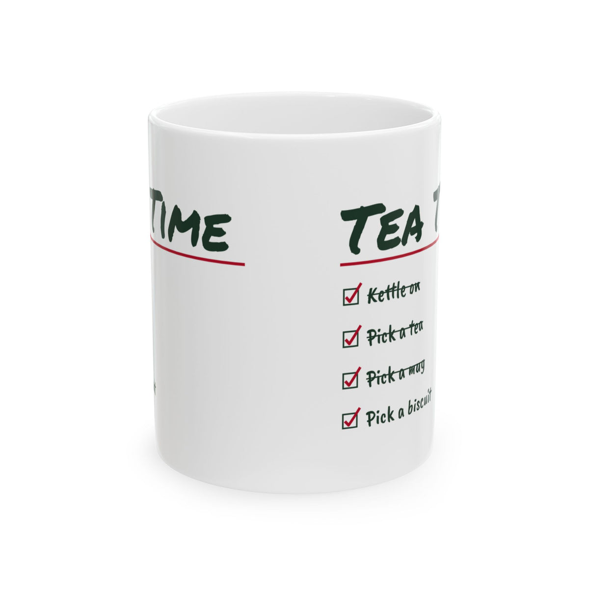 Tea Lover Mug Tea Time Checklist Pick A Tea Pick A Biscuit