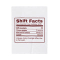 Funny Christmas Retail Worker Throw Blanket Shift Facts Nutrition Label