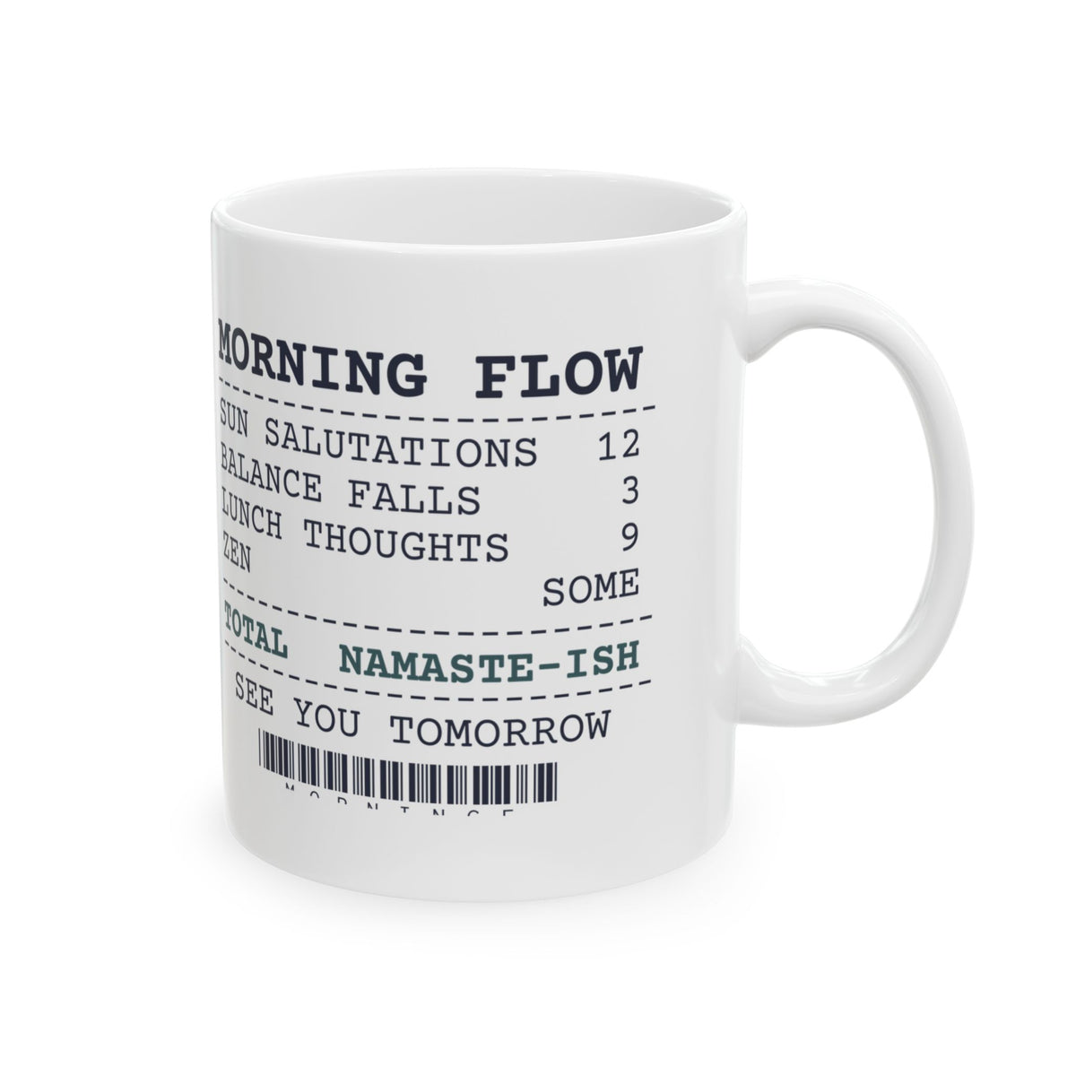 Funny Yoga Coffee Mug Balance Falls 3 Thoughts About Lunch 9