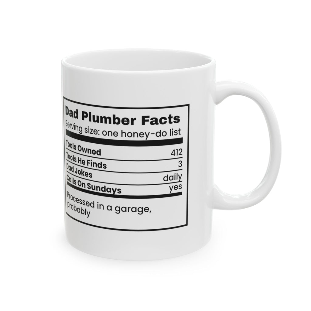 Dad Plumber Facts Coffee Mug For Plumbers