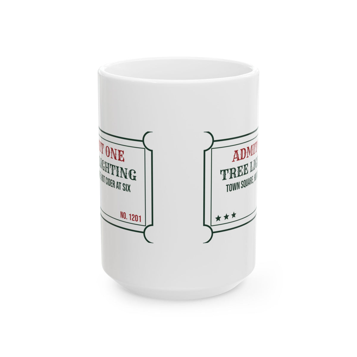 Cozy Christmas Coffee Mug Tree Lighting Hot Cider At Six Ticket