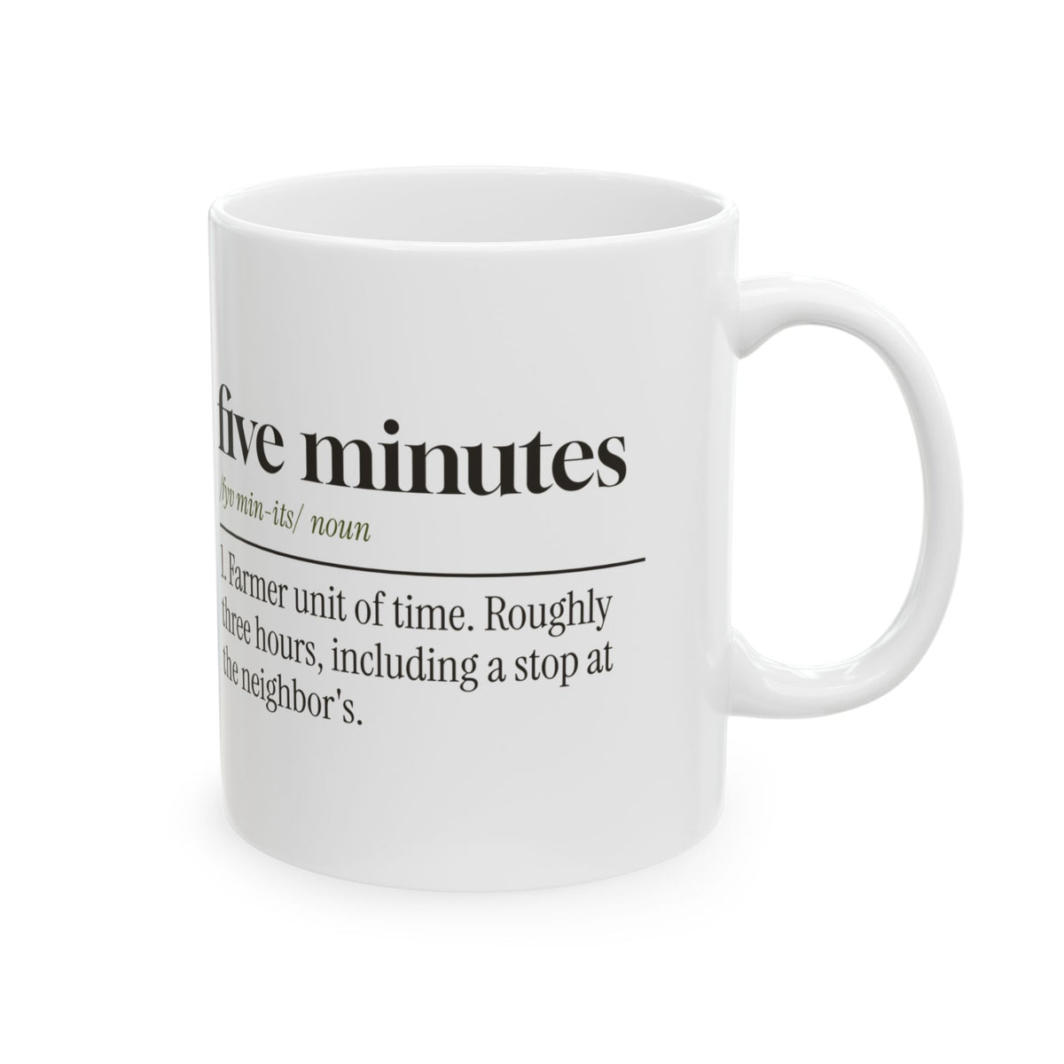 Funny Farmer Dad Mug Farmer Five Minutes Definition For Farmers