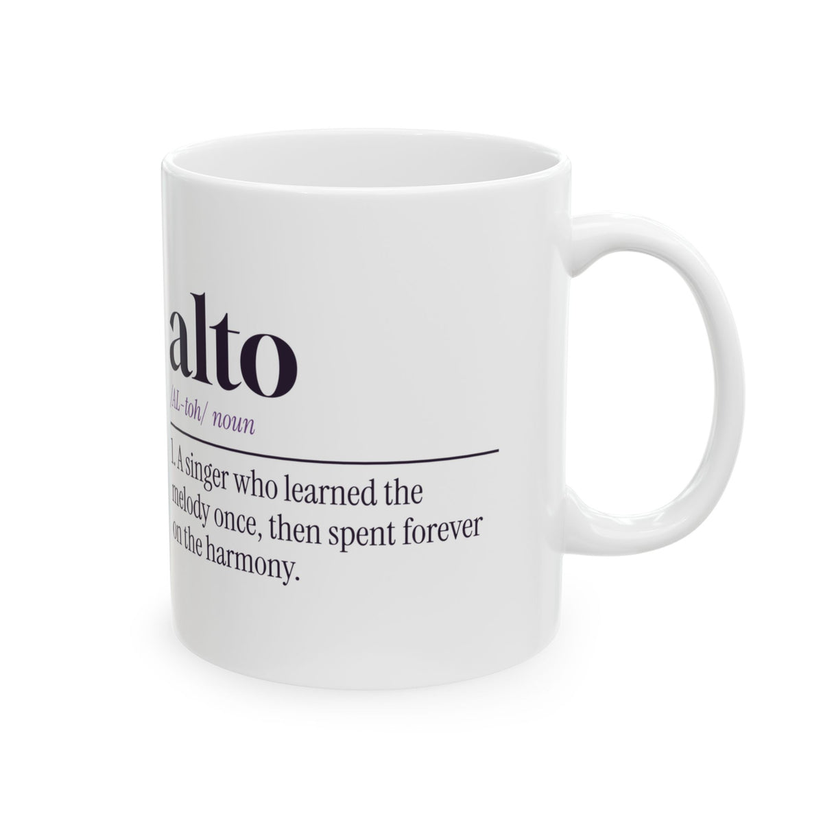 Funny Choir Coffee Mug Alto Dictionary Definition For Singers