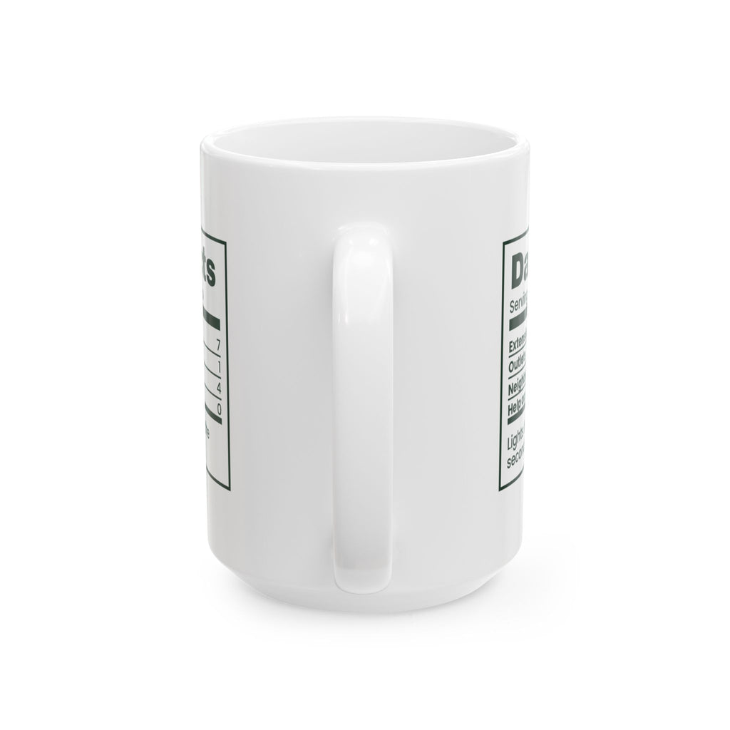 Funny Christmas Coffee Mug Dad Facts Extension Cords 7 For Dad