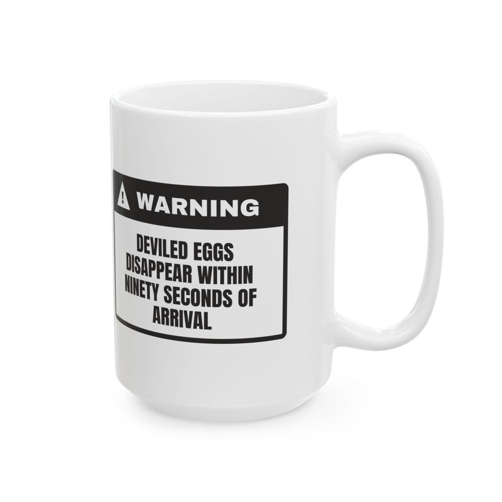 Funny Deviled Egg Coffee Mug Warning Label For Brunch Host