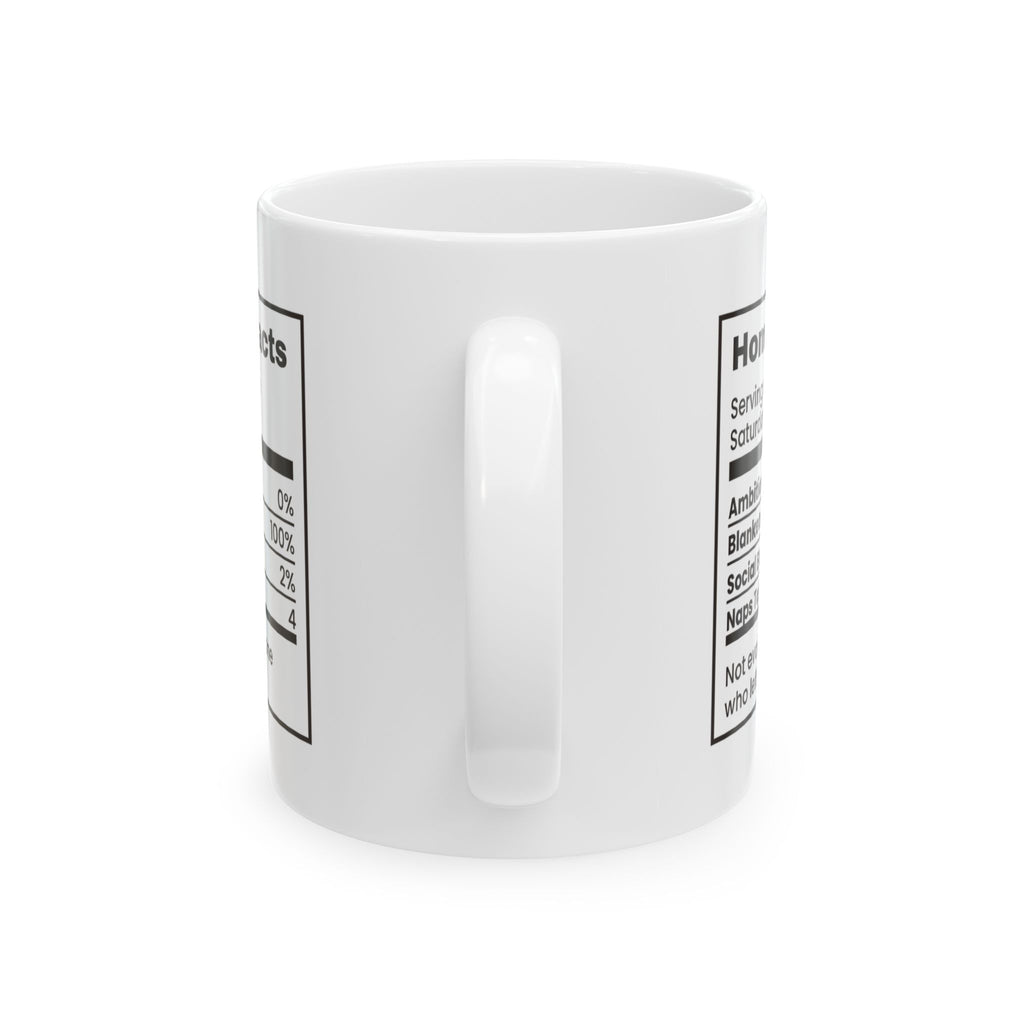 Homebody Coffee Mug, Facts 100% Blankets