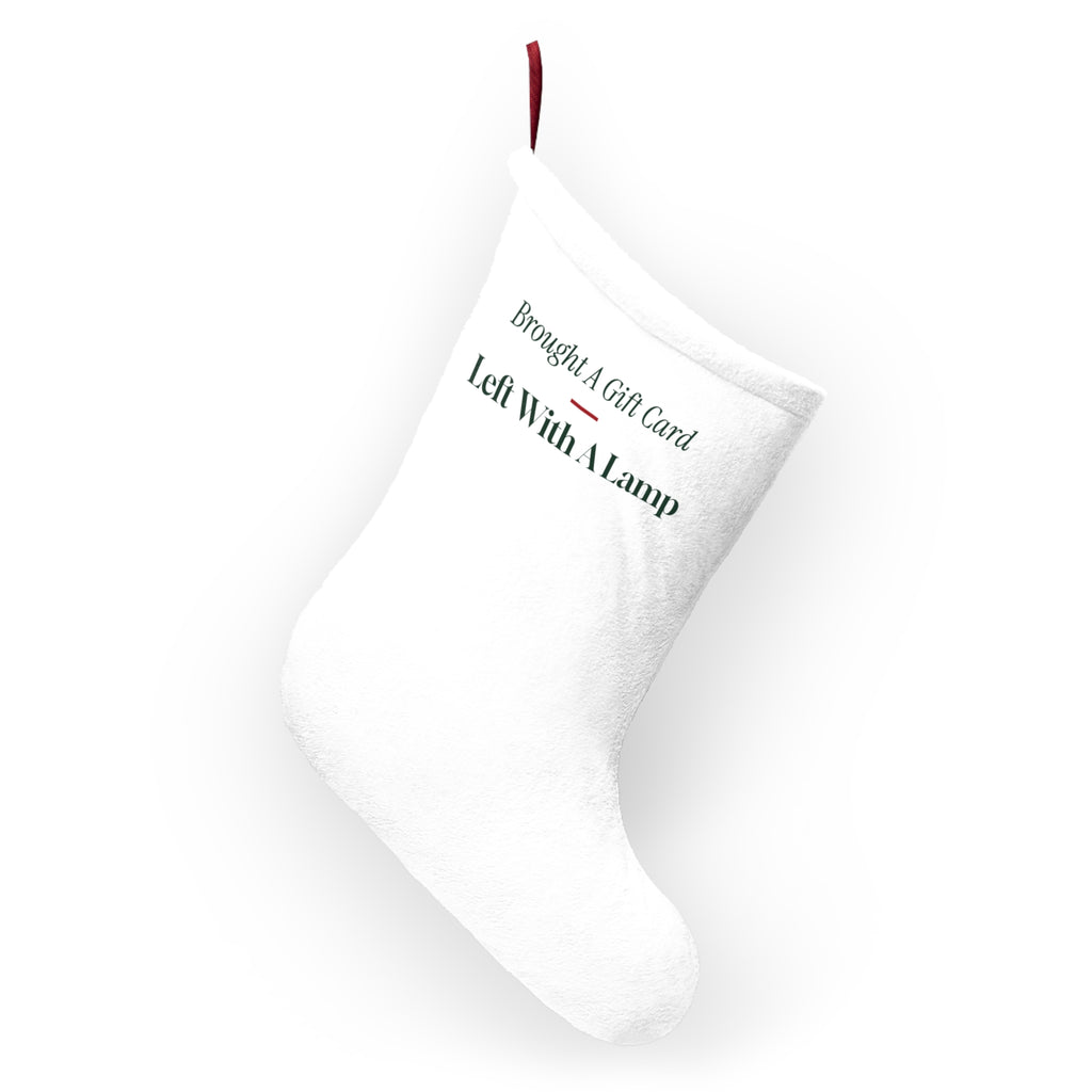 Funny White Elephant Christmas Stocking Brought A Gift Card Left With A
