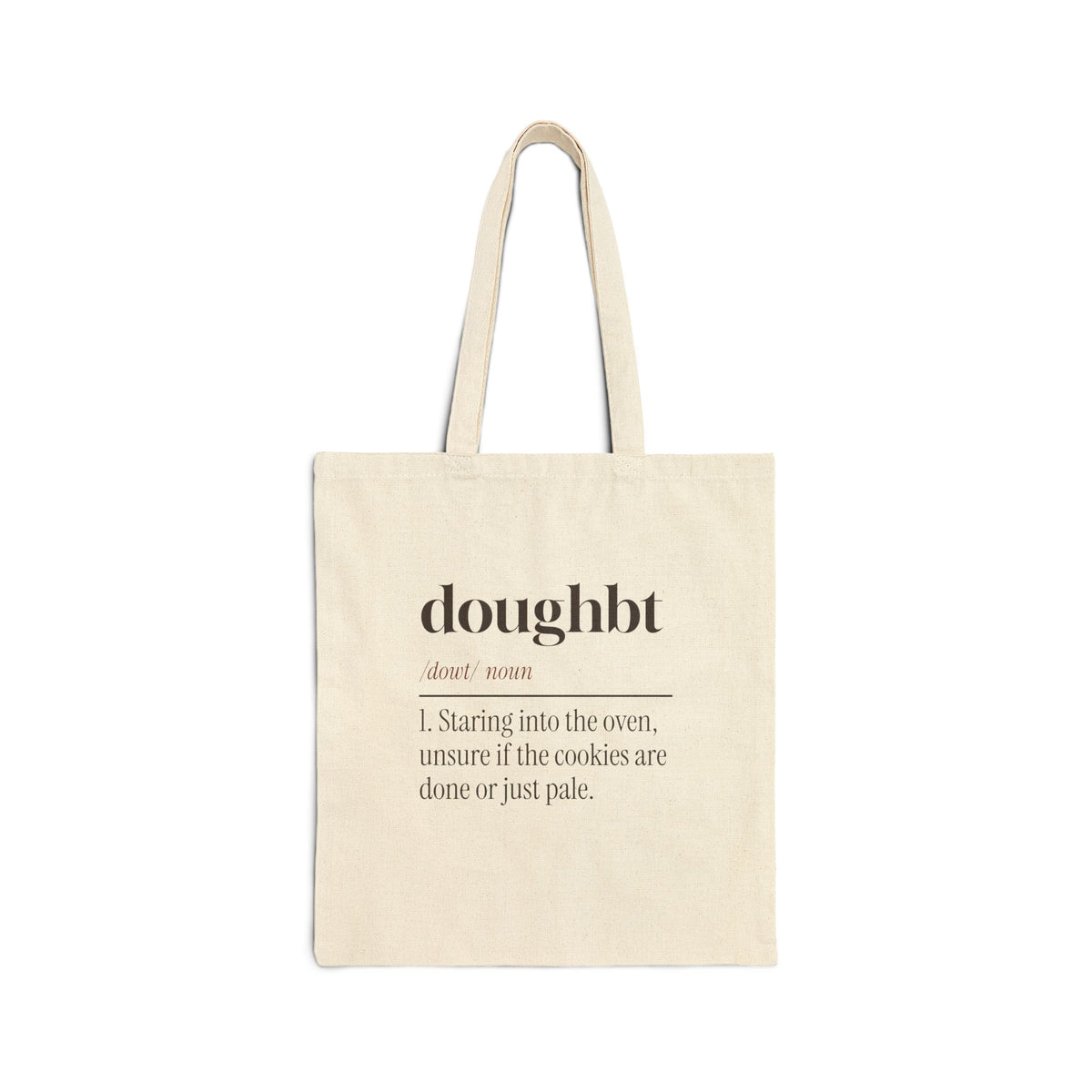 Funny Christmas Baking Tote Bag Doughbt Definition For Cookie Bakers