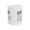 Pickleball Coffee Mug Erne Definition For Pickleball Lovers