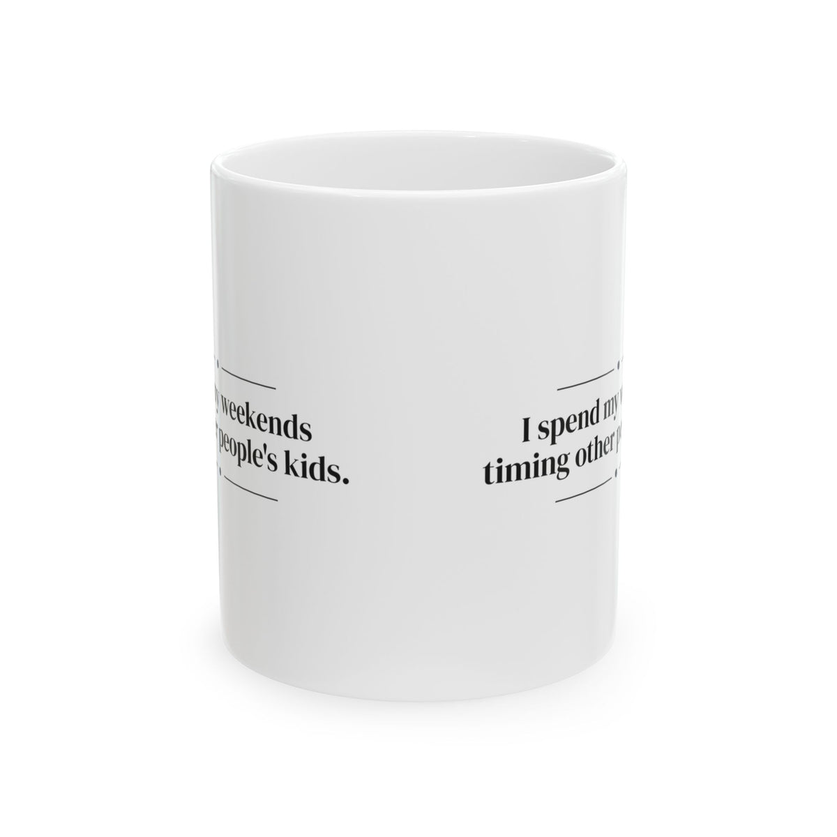 Swim Team Coffee Mug I Spend My Weekends Timing