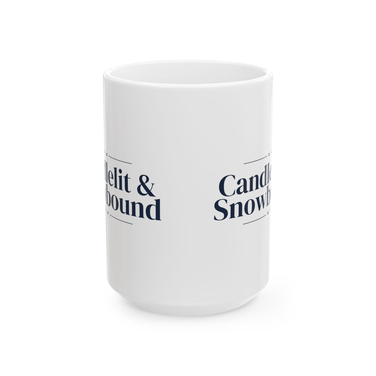 Christmas Coffee Mug Candlelit And Snowbound Cozy Winter