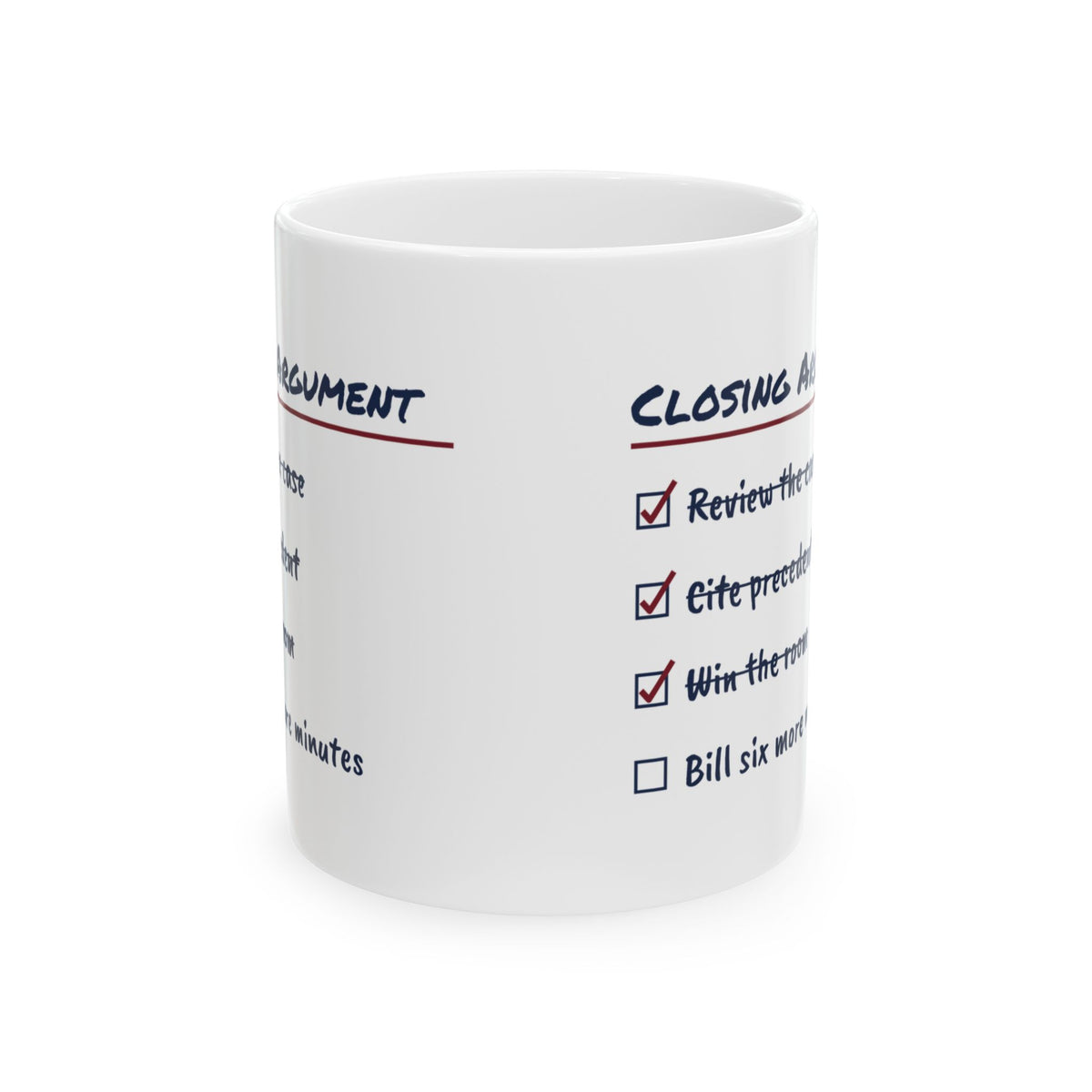 Closing Argument Coffee Mug For Lawyers