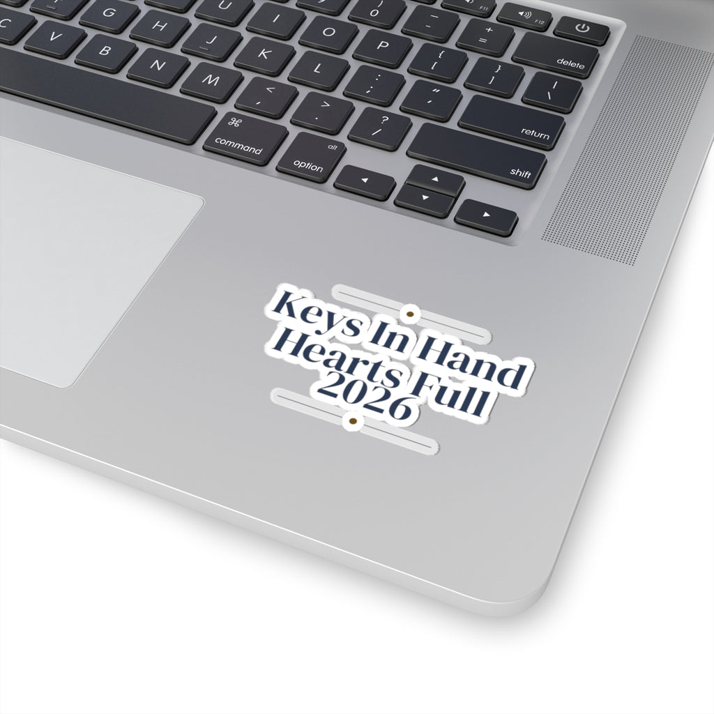 First Christmas In New Home Sticker Keys In Hand Hearts Full 2026