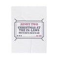 Funny Christmas Throw Blanket Christmas At The In-Laws Ticket