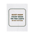Introvert Christmas Throw Blanket Asleep Under The Tree Lights Do Not