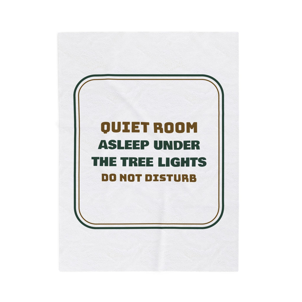 Introvert Christmas Throw Blanket Asleep Under The Tree Lights Do Not