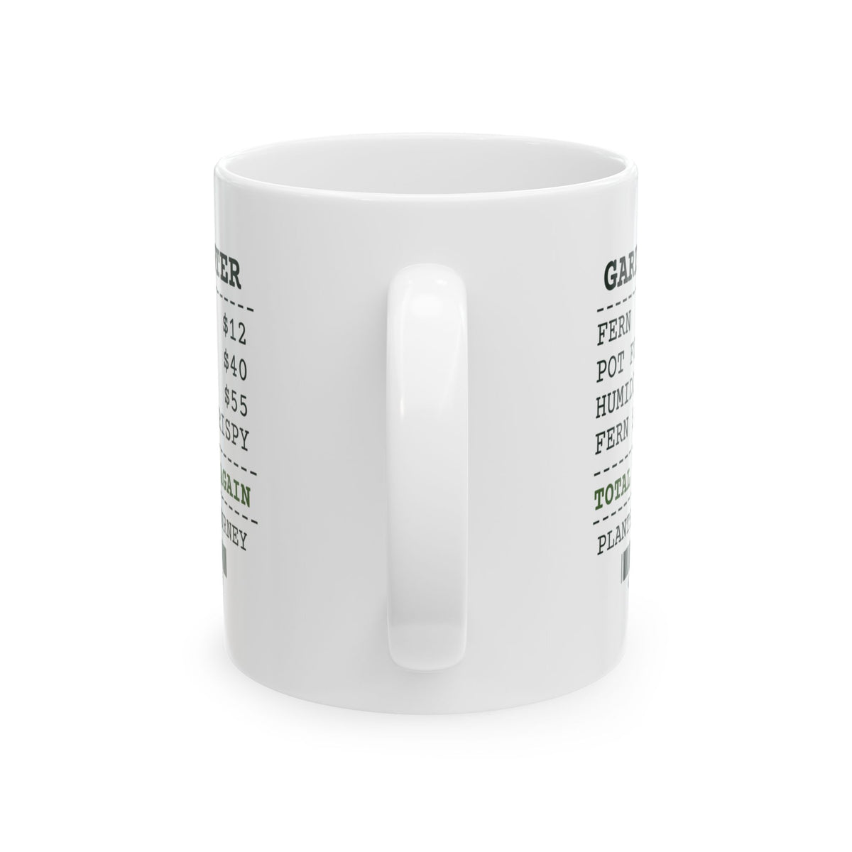 Funny Plant Lover Mug Garden Center Receipt Fern Status Crispy