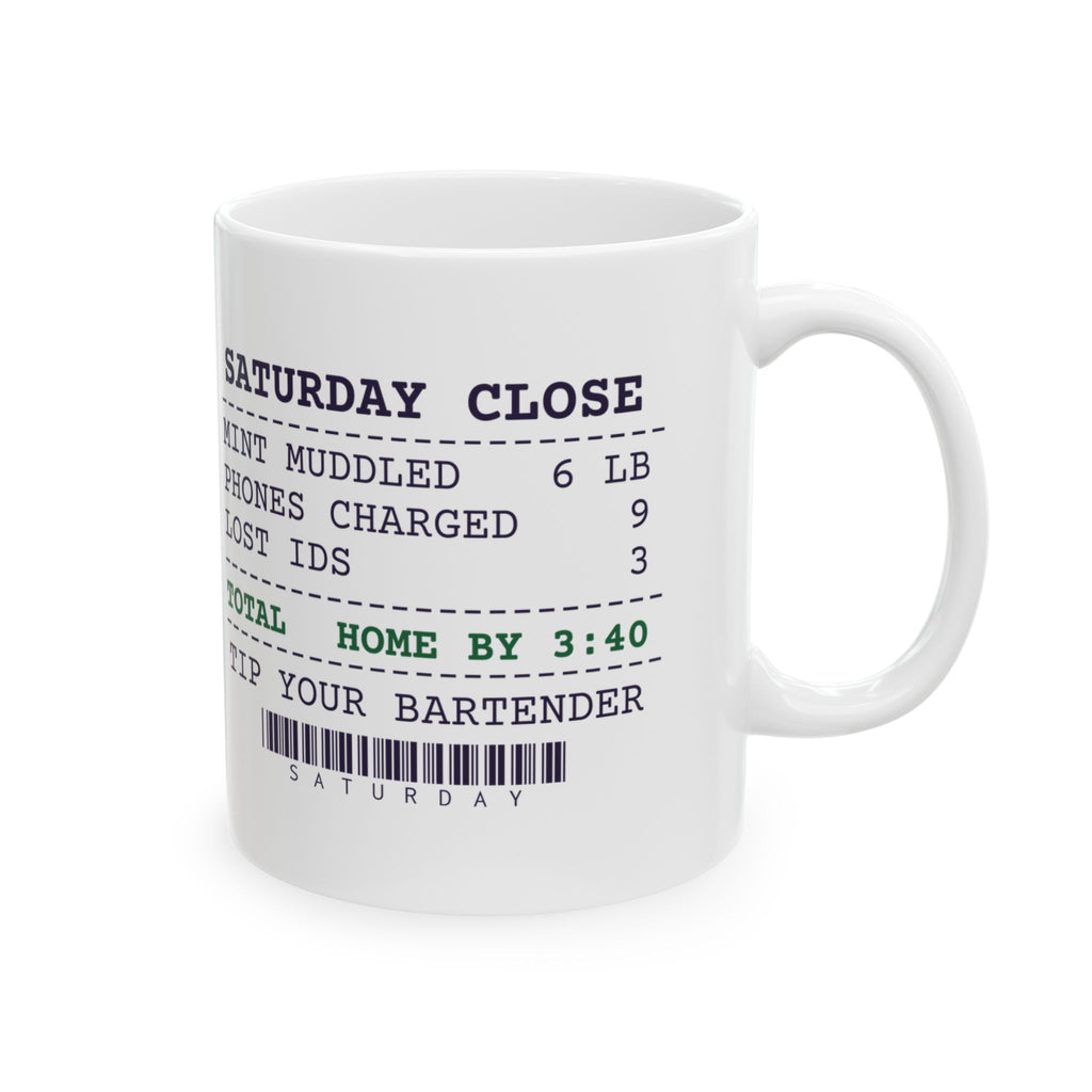 Funny Bartender Coffee Mug Mint Muddled 6 Pounds Home By 3:40