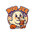 Boo Jee Funny Ghost Pumpkin Spice Sticker