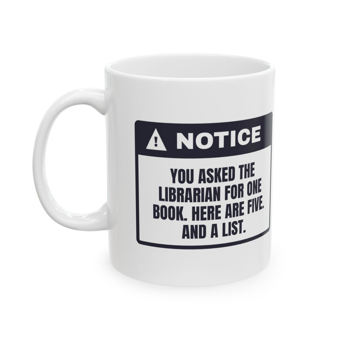Funny Librarian Coffee Mug You Asked For One Book Here Are Five