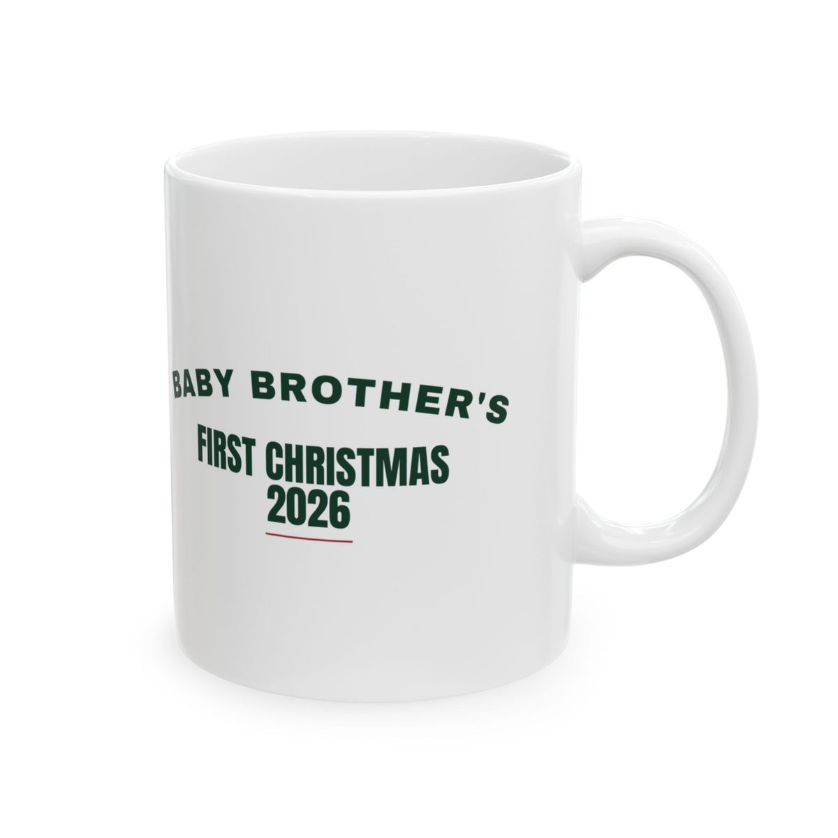 Baby Brother's First Christmas 2026 Coffee Mug For Mom And Dad