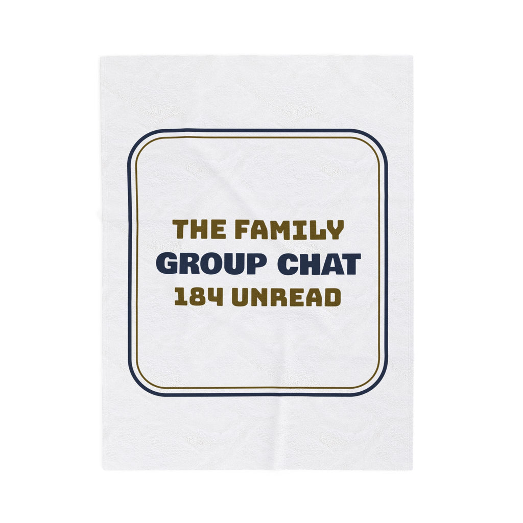 Funny Christmas Throw Blanket Family Group Chat 184 Unread
